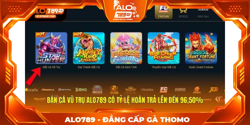 Bắn Cá Vũ Trụ ALO789 có tỷ lệ hoàn trả lên đến 96,50% Bắn Cá Vũ Trụ ALO789 có tỷ lệ hoàn trả lên đến 96,50%